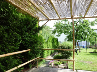 Pergola z bambusu potěší každého milovníka přírody Pergola z bambusu