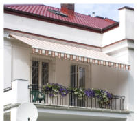 Ukázka markýzy Silver Plus k zastínění balkónu Ukázka markýzy Silver Plus k zastínění balkónu