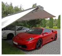 Ukázka zastínění místa pro automobily Ukázka zastínění místa pro automobily